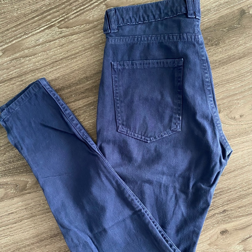American Apparel High Waisted Zipper Jeans